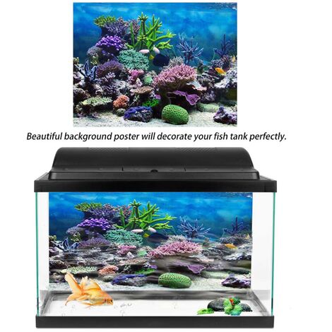 Aquarium Poster Tree Root Underwater Forest Fish Tank Background Aquatic  Plants Picture Decoration