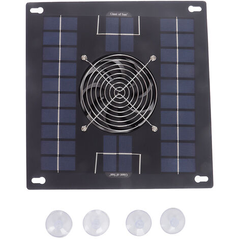 Solar Powered Exhaust Fan Monocrystalline Solar Panel Fan Kit for Chicken  Coop Greenhouse Hut