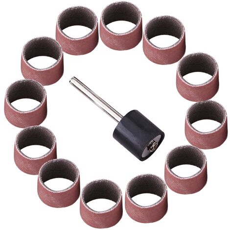 100PCS 80#-600# Grit Sanding Drums Sanders Bands Bits Dremel