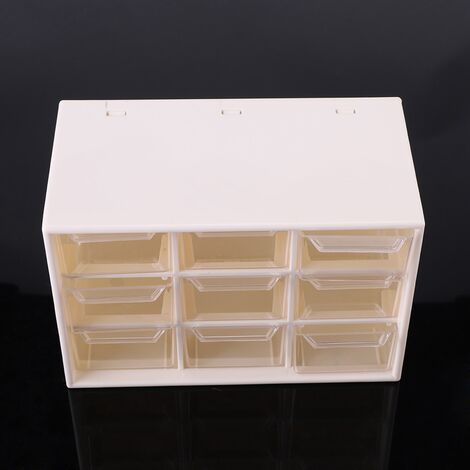 White Acrylic Drawer Closet Organizer, Size: 25.5*33*11.5cm