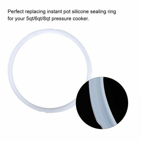 Instant Pot 2-Pack Sealing Ring 8-Qt, Inner Pot Seal Ring, Electric  Pressure Cooker Accessories, Non-Toxic, BPA-Free, Replacement Parts,  Red/Blue