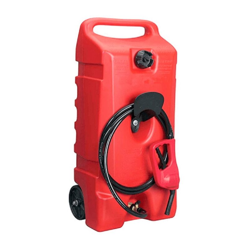 Varan Motors - NEDLP-34 Jerrycan sobre ruedas, depósito de combustible de 53 litros con boquilla dispensadora de queroseno y gasóleo, dispensador móvil