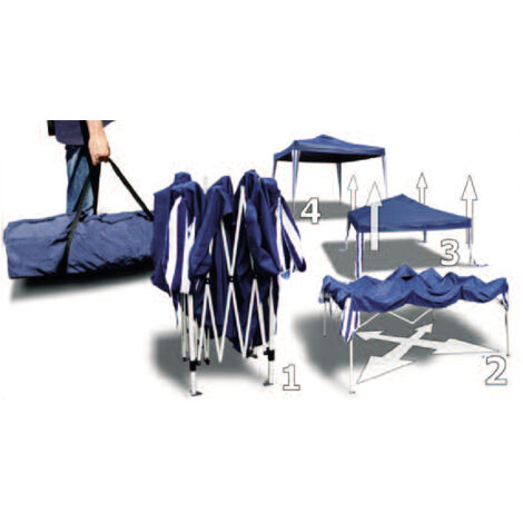 Bc-elec - 5300-0011 Gazebo Tienda Carpa Pabellon PLEGABLE con paredes laterales 3x3m