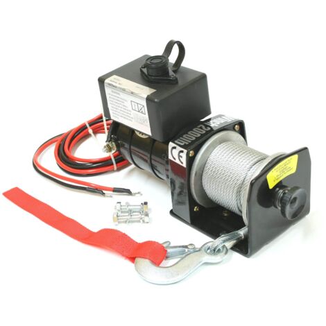 Varan Motors - var-p2000-1a Cabrestante eléctrico 12V 907 / 1814KG 700W, cable de 15m Ø 4mm + Mando