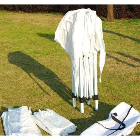 Bc-elec - 578-013 Gazebo de jardín plegable, Gazebo de jardín, Gazebo blanco 2X2m con 4 paredes laterales