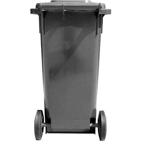 Stefanplast - Cubo de basura con ruedas 120 lt con pedal