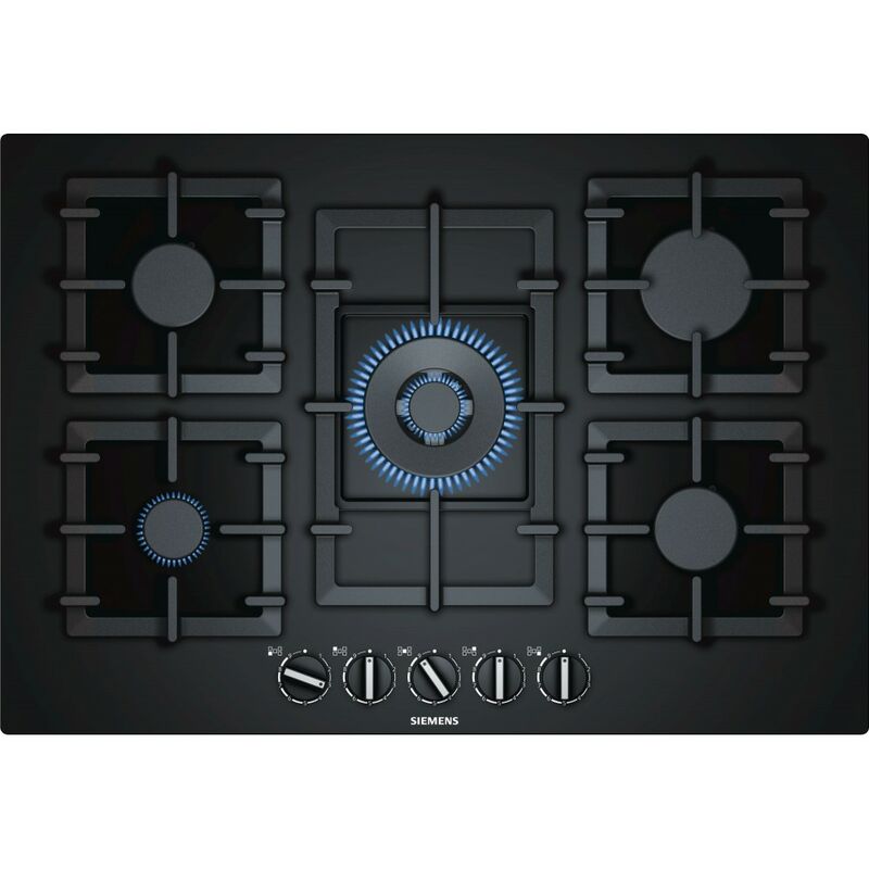 Siemens EP7A6QB90 hobs Negro Integrado Encimera de gas 5 zona(s)