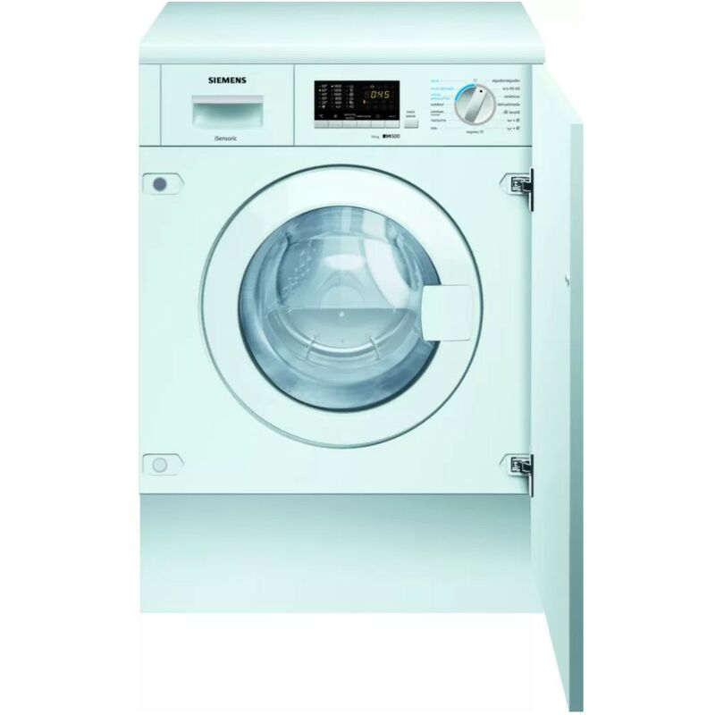 Siemens iQ500 WK14D542ES lavadora-secadora Independiente Carga frontal Blanco E