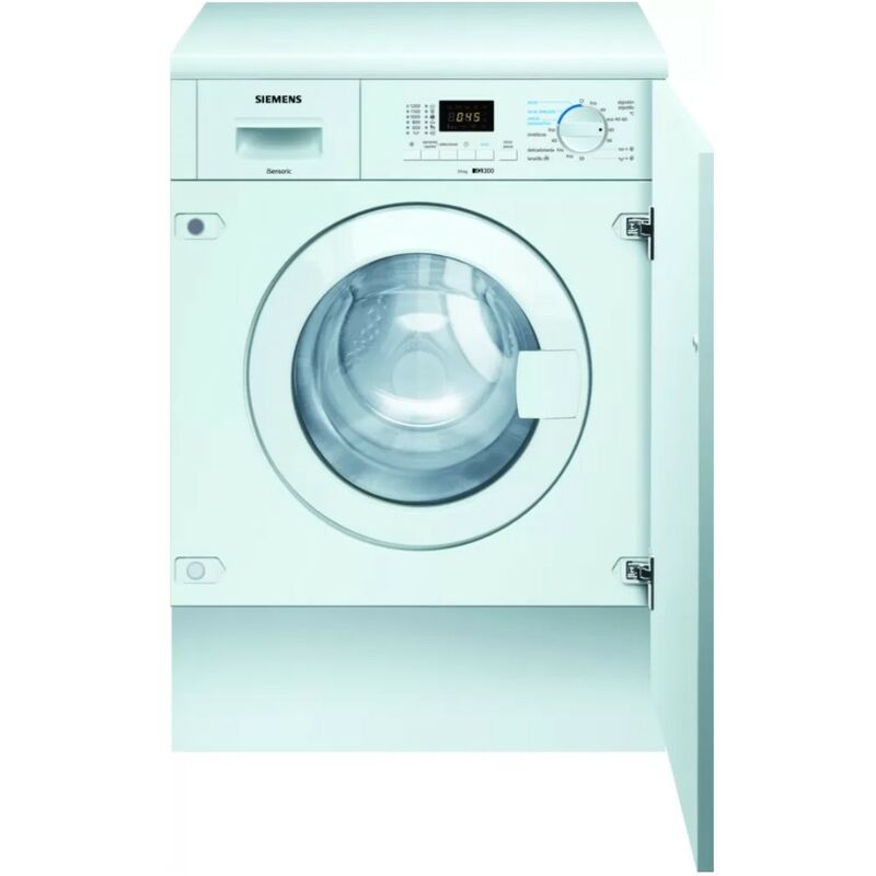 Siemens iQ300 WK12D322ES lavadora-secadora Integrado Carga frontal Blanco E