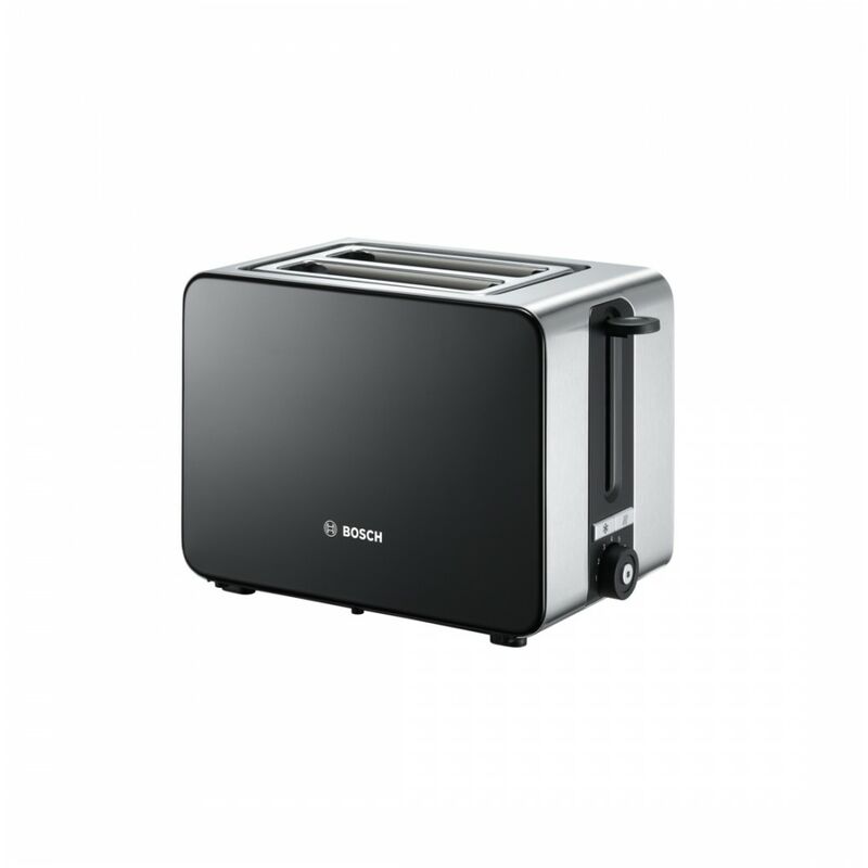 Bosch TAT7203 tostadora 2 rebanada(s) 1050 W Negro, Acero inoxidable