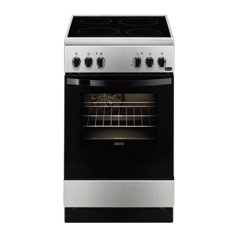 Zanussi ZCV550G1XA Cocina independiente Negro, Acero inoxidable A