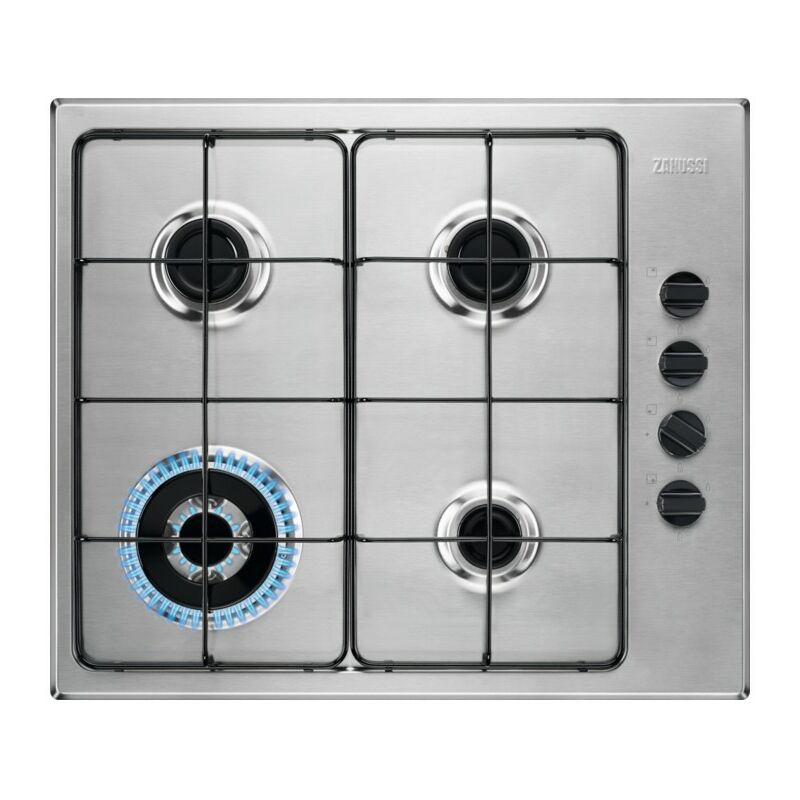 Zanussi ZGH62424XA hobs Acero inoxidable Integrado Encimera de gas 4 zona(s)