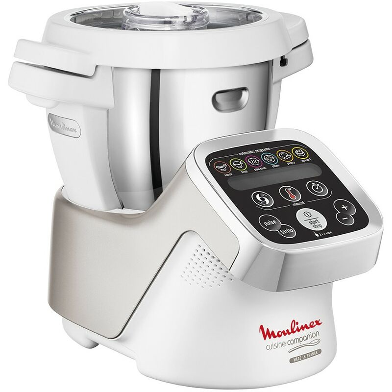 Moulinex Cuisine Companion robot de cocina 1550 W 4.5 L Plata, Blanco