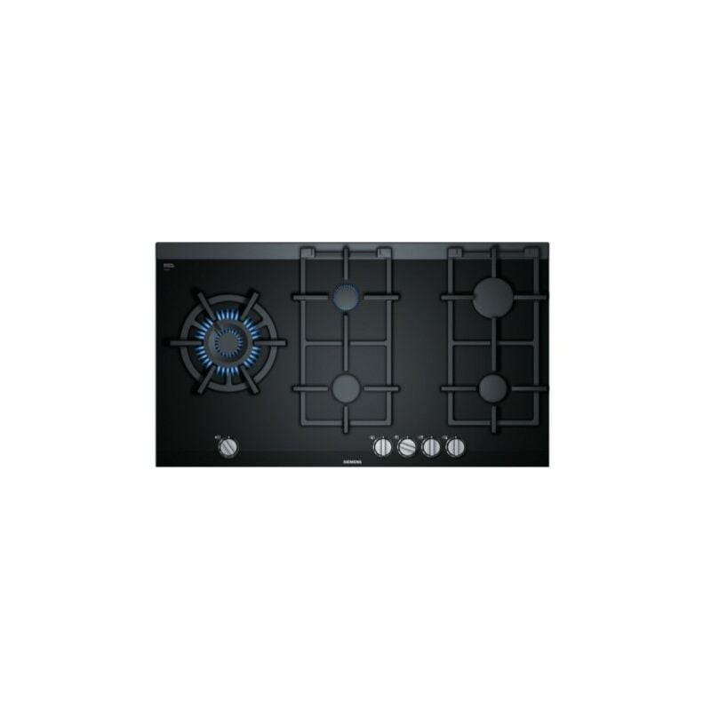 Siemens iQ700 ER9A6SB70 hobs Negro Integrado 90 cm Encimera de gas 5 zona(s)