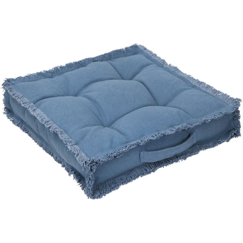 Cuscino per pavimento 45 x 45 cm in Cotone Blu - HONDURAS