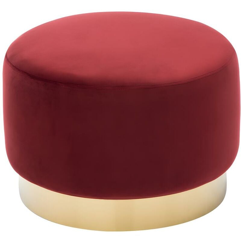 Pouf in velluto CLORIA - Bordeaux