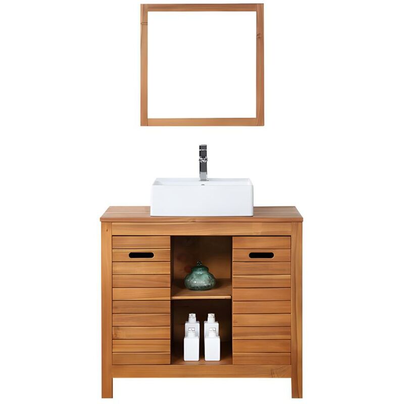 Mobili da bagno Evelis L60cm Legno chiaro