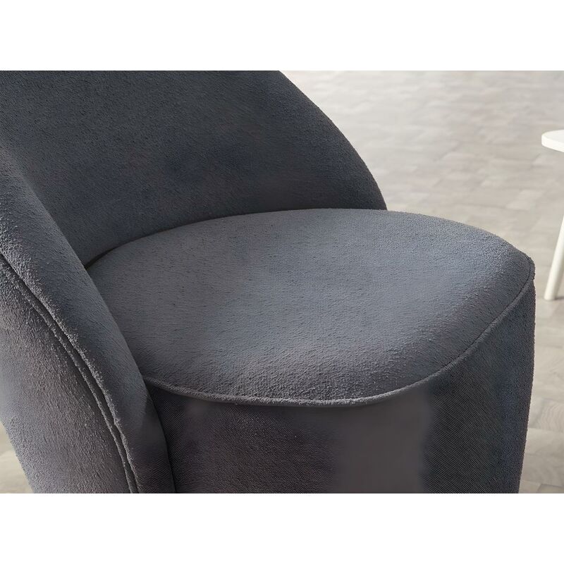 POLTRONA CONCHIGLIA GRIGIA 76*69*86CM