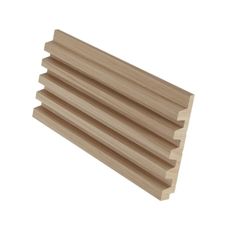 Pannello da parete 3D Set da 3,71m² Colore Legno naturale chiaro - Lotto di  8 pezzi - TATIANA