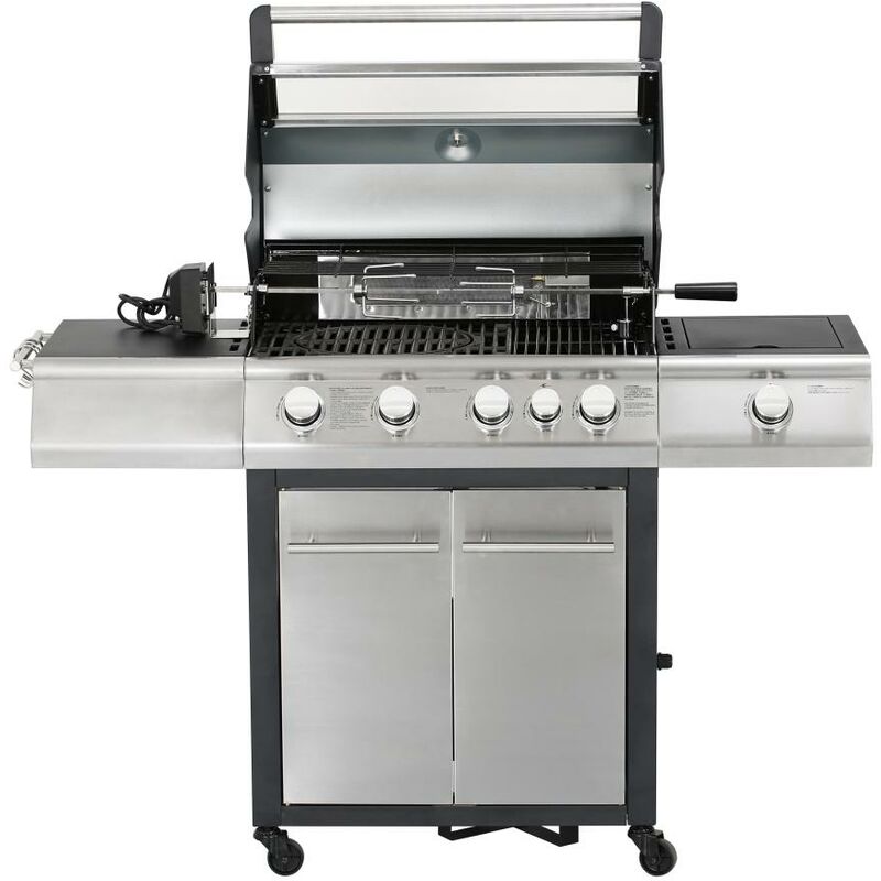 Piastra in acciaio inox per barbecue a gas - Prezzi e offerte usato 