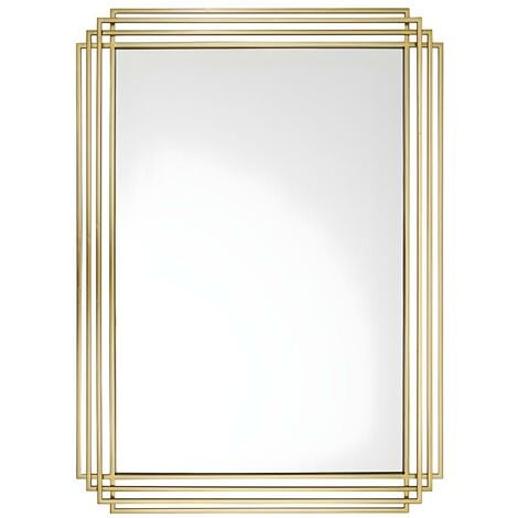 Specchio da parete dorato 80 x 80 cm ANNEMASSE 