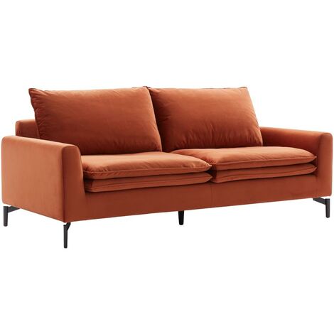 Chic - Cuscino decorativo da divano Velluto terracotta