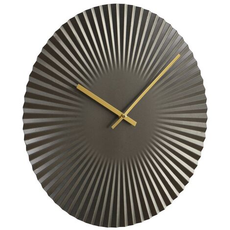 Orologio da parete D. 50 cm Metallo Antracite Stile di design - FELINAR