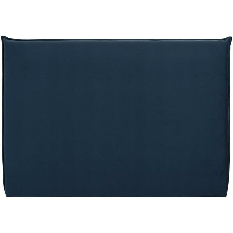Wandpaneel Bett-Kopfteil BONTE - 180 cm - Samt - Blau jetzt günstig online  kaufen
