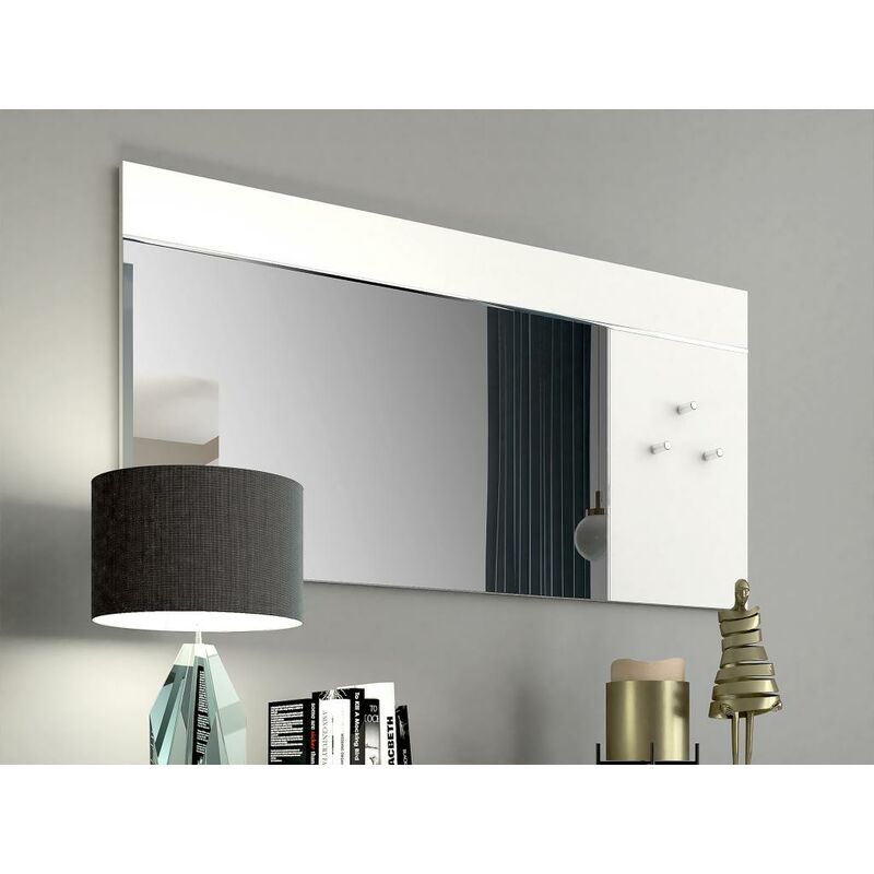 120 x 37 cm Wandspiegel Türspiegel mit Höhenverstellbaren Hängehaken  Spiegel für Schlafzimmer