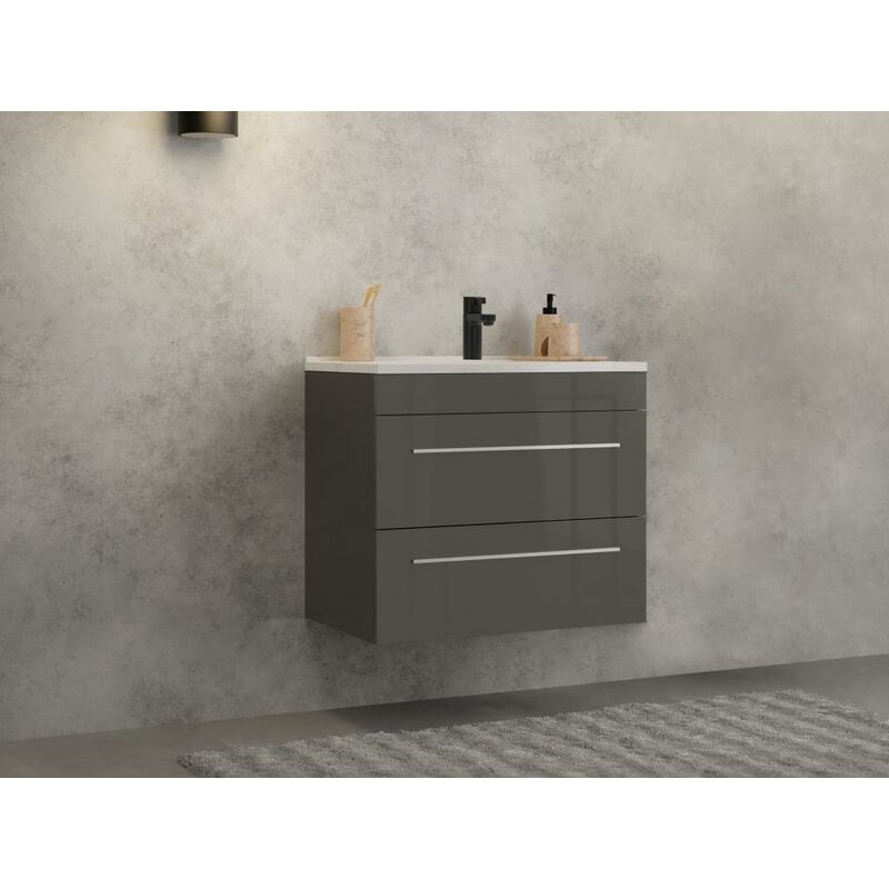 Conjunto de gabinete de tocador de baño gris con lavabo doble flotante  moderno con encimeras de mármol, Precio bajo Conjunto de gabinete de tocador  de baño gris con lavabo doble flotante moderno