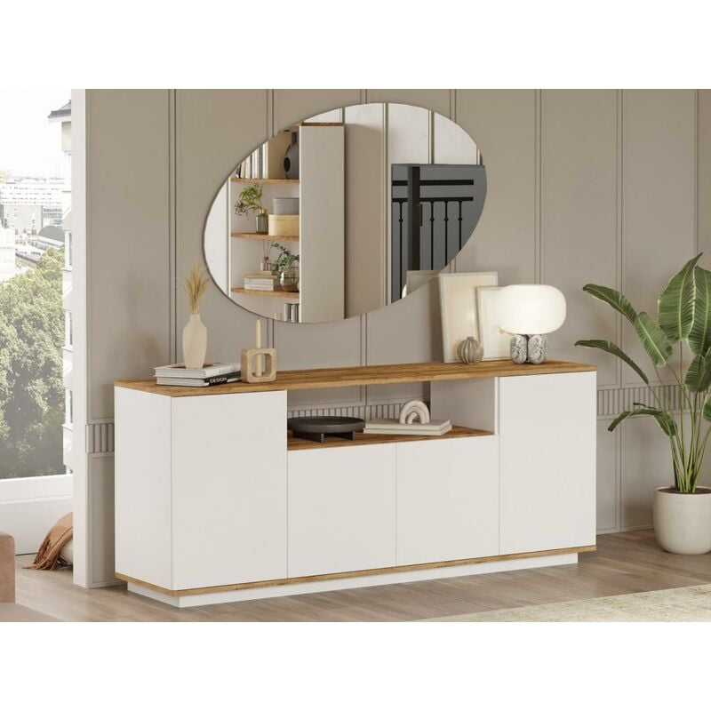 Mueble TV 120 con una puerta para comedor o salon, 1 balda, Ebos