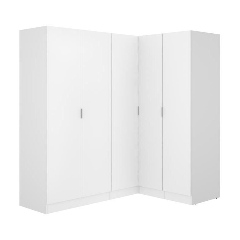 Armario de 2 puertas L81 cm en color blanco - LISTOWEL