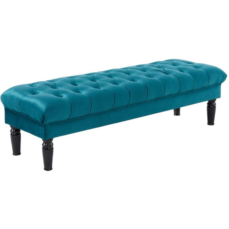 CLP Taburete Pie De Cama Ramses En Tela, Banqueta Altura De Asiento: 46 cm