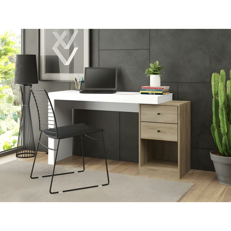 Mesa escritorio extensible. 2 en 1 De cónsola a mesa escritorio extensible  de 70 cm en un solo mueble