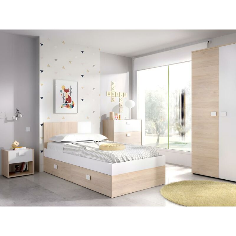 Cama Infantil VENTE-UNIQUE Iplia (90x190 cm)