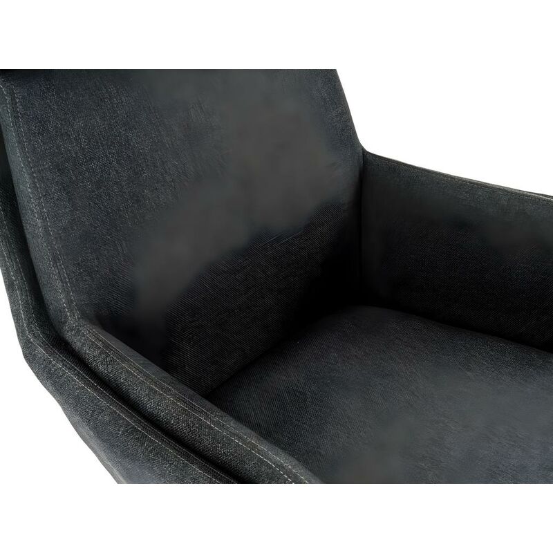 Vente-unique - Sillón reclinable de Lino con reposapiés ARBORI - Gris  Oscuro : : Hogar y cocina