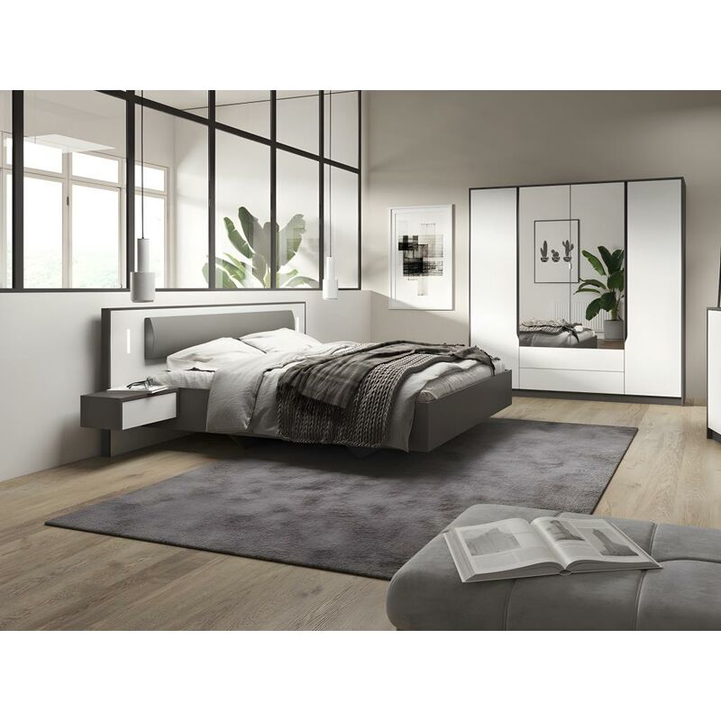 Litera Individual 90×190 cm con Colchón Viscoelástico  Blanca, Negra o  Gris – Tienda de muebles online, ¡La mejor calidad al mejor precio!