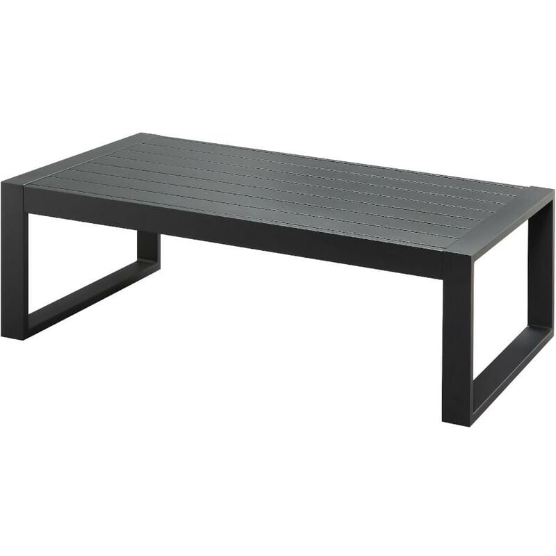 Mesa de centro de jardín de aluminio - Antracita - MOLOKAI - Venta-unica