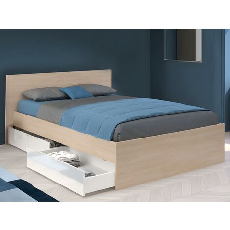 Cama con Cajones 2 Plazas 140x190 Melamina