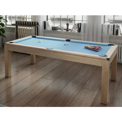 Mesa transformable - Billar y ping-pong BALTHAZAR - 213x112x81.5 cm - Azul  - Vente-unique