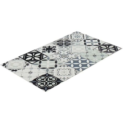 Alfombras de Cocina Baldosas de cemento Black - 50x120