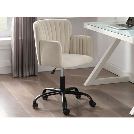Silla de escritorio - Tela - Beige - Altura ajustable - TOARA - Vente-unique