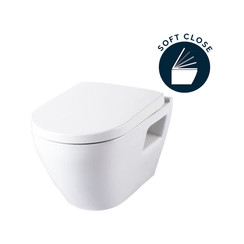 Set: wc-vorwandelement duofix + wc-toilette slim soft-close desna