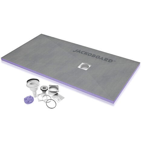Jackon Duschwanne zum Verfliesen Aqua Dezentriert 1400x900x40mm + vertikaler Siphon im Set gratis (4512096 + 4512008)