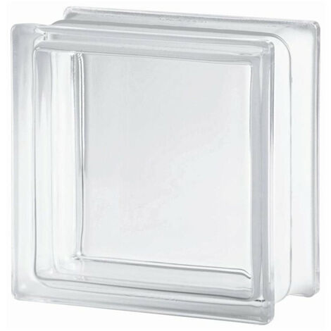 Glassblocks Luxfera Glasbaustein 19x19x8 cm, glänzendes transparentes Glas (CL1908C)