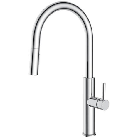 Swiss Aqua Technologies Küchenmischer mit ausziehbarer 2-Strahl-Brause, Chrom (SATBSD286) (1/2)