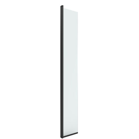 Swiss Aqua Technologies Begehbare verstellbare Duschwand 35x200cm, schwarz, (SIKOWIROZC)