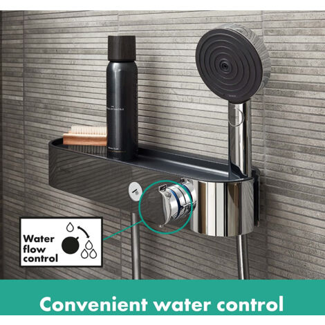Bristan Thermostat Brausemischer TMV2 – Elfenbeinfarben/chrom, Voreingestellte Maximaltemperatur 38°C