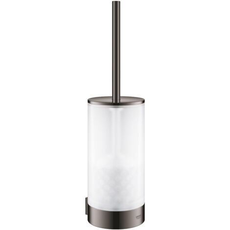 HACEKA Aspen Toilettenbürstenhalter – Verchromtes Metall Mit Sicherheitsglas, Zeitloses Design