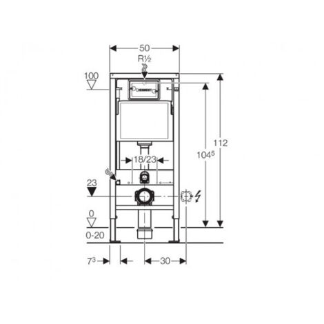 Paket WC Geberit Träger + WC Swiss Aqua Technologies Infinitio ohne Flansch + Platte Delta 50 mattschwarz